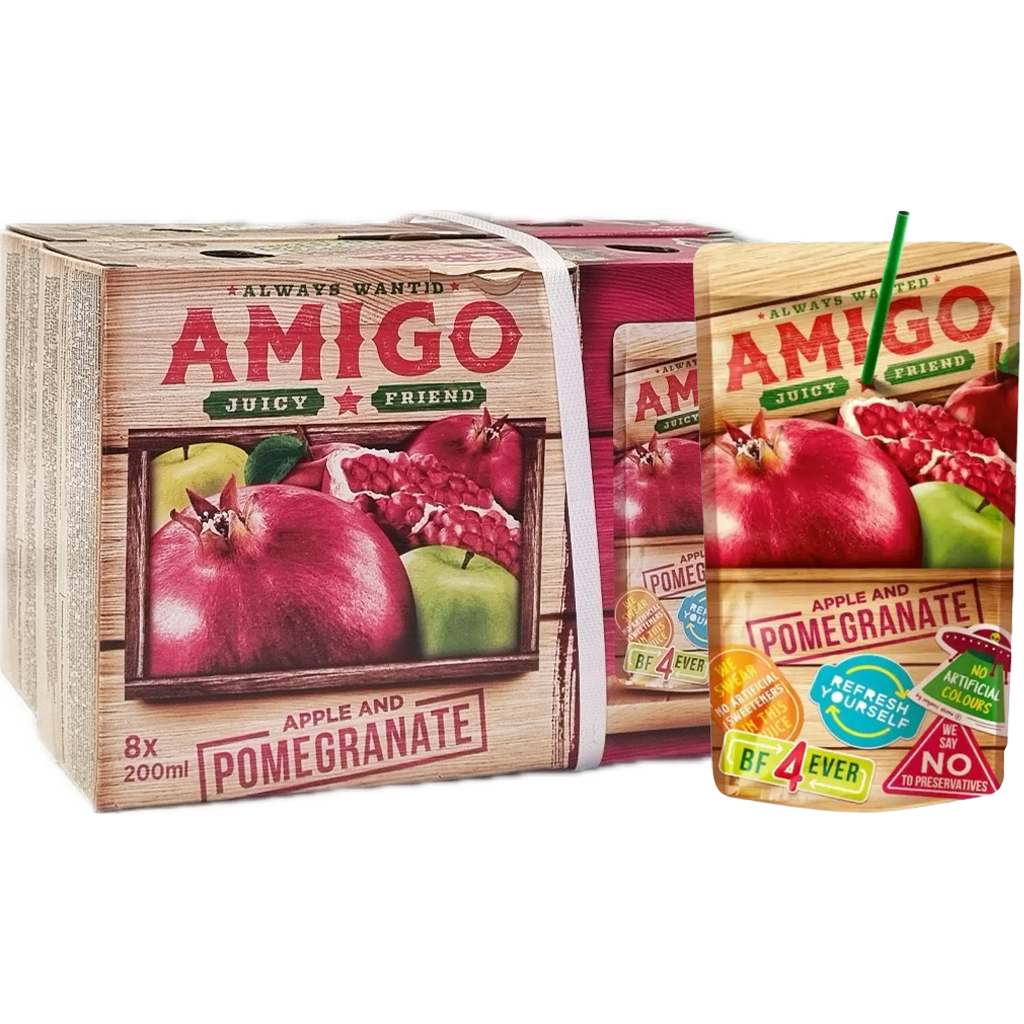 Amigo szívószálas Gránátalma 0,2l
