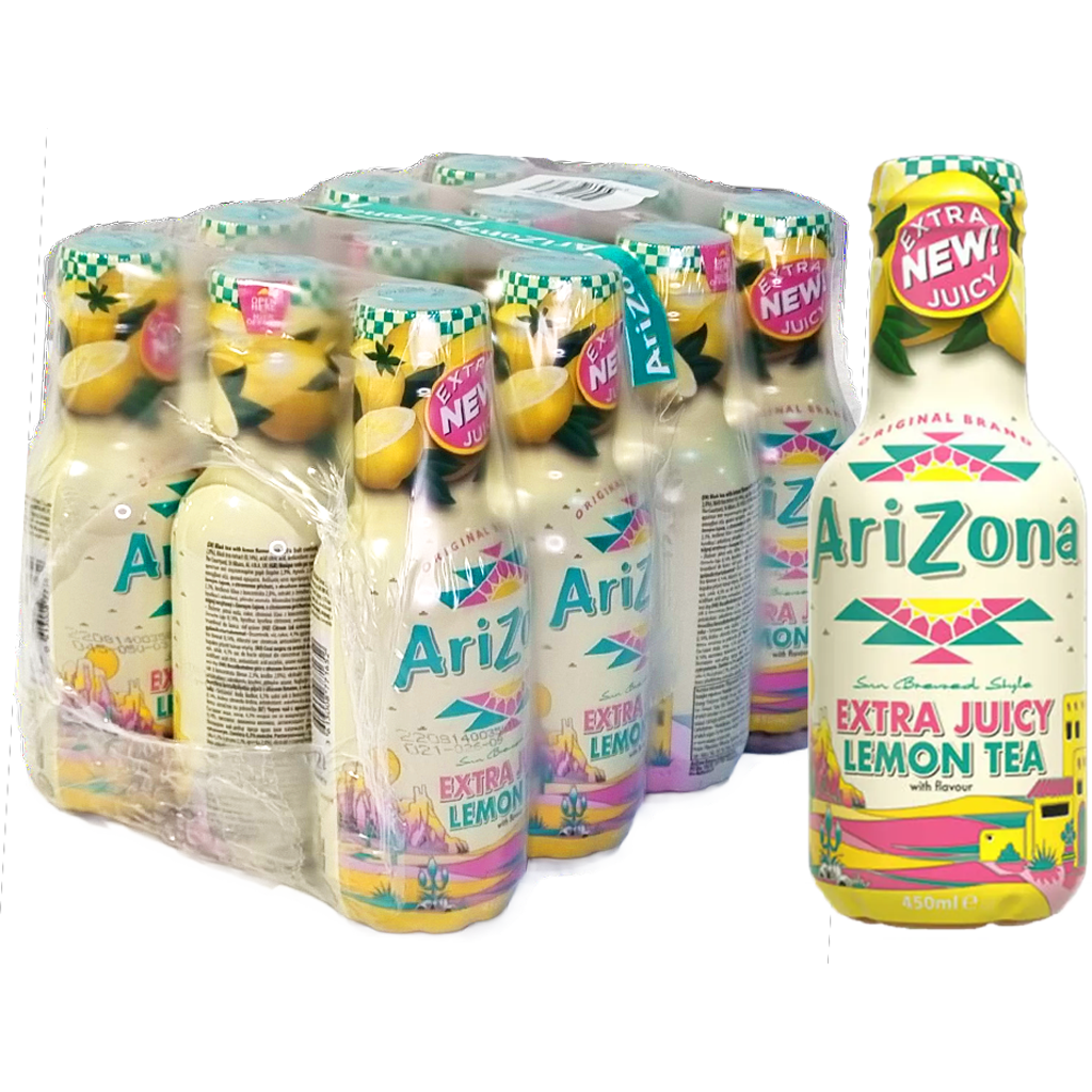 AriZona Fekete tea Juicy Lemon 450ml PET  DRS