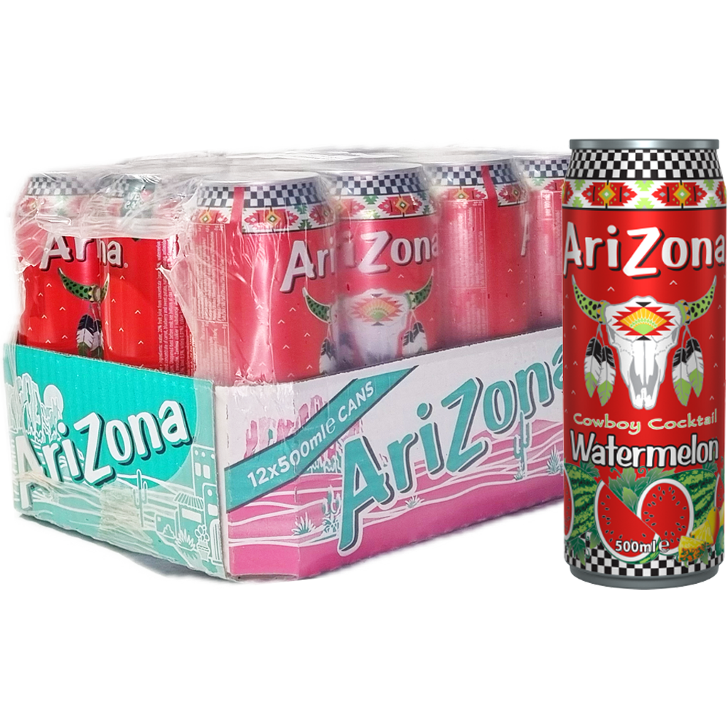 AriZona Görögdinnye ízű üdítőital 500ml CAN DRS AriZona Görögdinnye ízű üdítőital 500ml CAN DRS