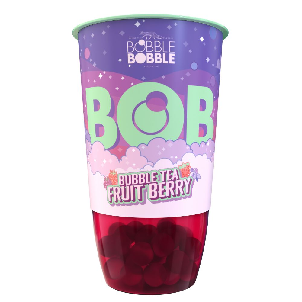 BOB Fruit Berry bubble tea 360ml 1/10