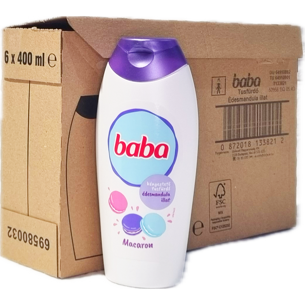 Baba Tusfürdő 400ml Édesmandula - Macaron