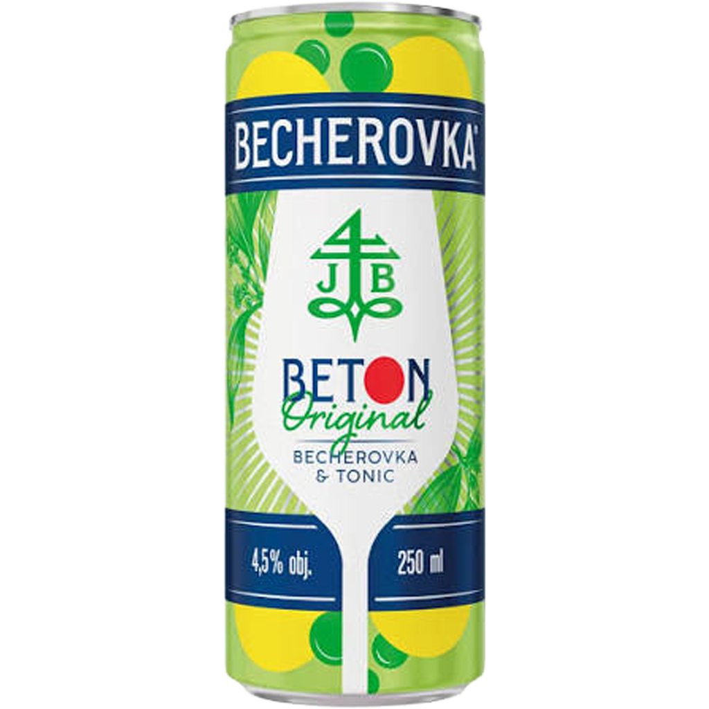 Becherovka CAN Beton Original 0,25l 4,5% DRS Becherovka CAN Beton Original 0,25l 4,5% DRS