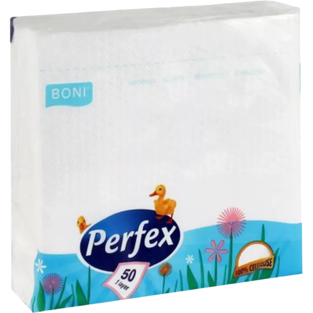 Boni Perfex szalvéta 33x33, 1 rétegű 100db-os