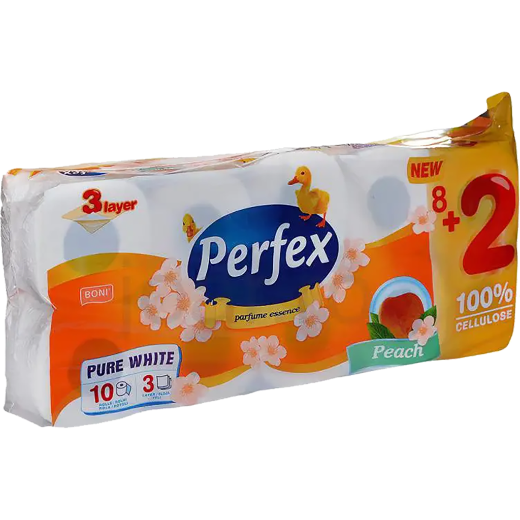 Boni Perfex toalettpapír Barackos 3 rétegű 10 tek. (125 lap)