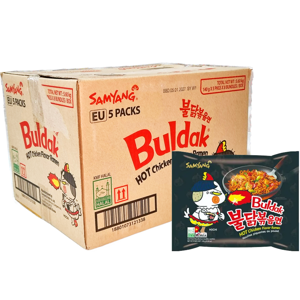 Buldak Instant tészta Multipack original 140g Buldak Instant tészta Multipack original 140g