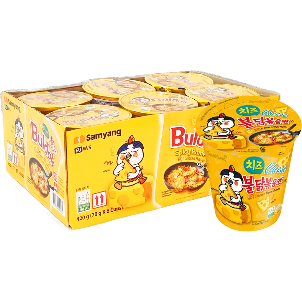 Buldak Instant tészta poharas Sajtos-Hot chicken 70g