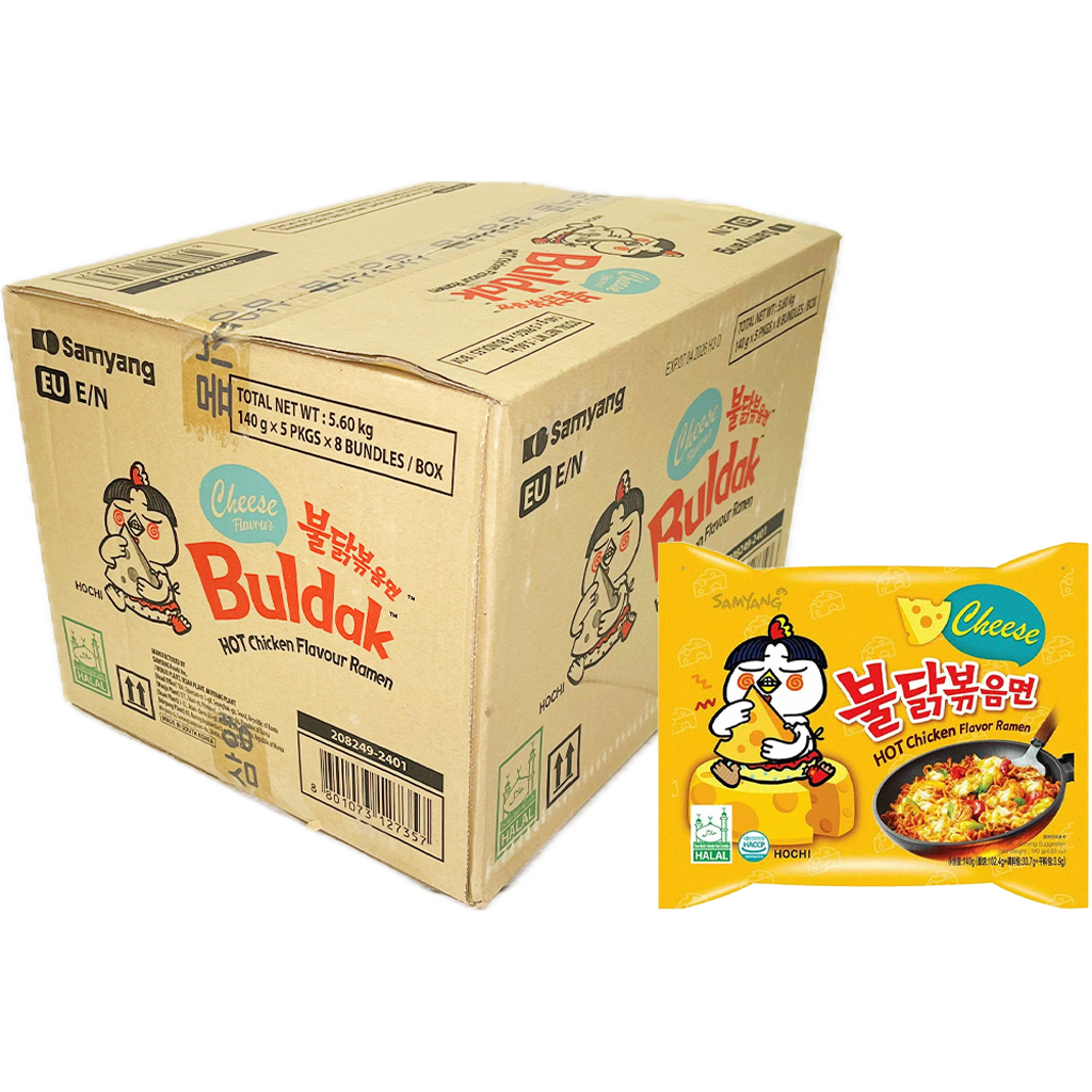 Buldak istant ramen tészta Sajtos hot chicken 140g