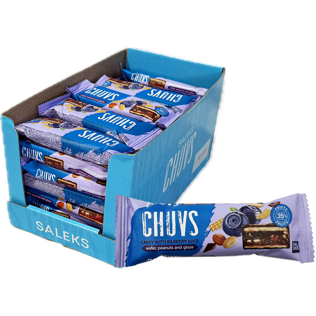 CHUVS gyümölcsszelet, pirított mogyoróval és áfonyával 30g