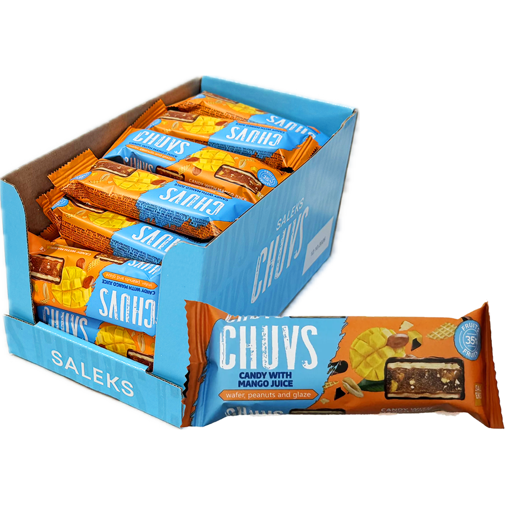 CHUVS gyümölcsszelet, pirított mogyoróval és mangóval 30g