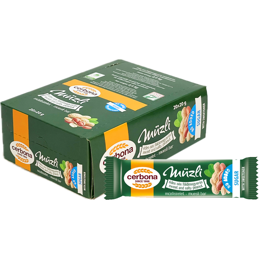Cerbona müzliszelet édes-sós földimogyorós 20g