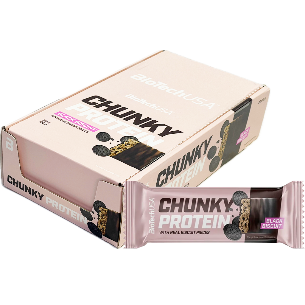 Chunky Protein Black Biscuit 50g