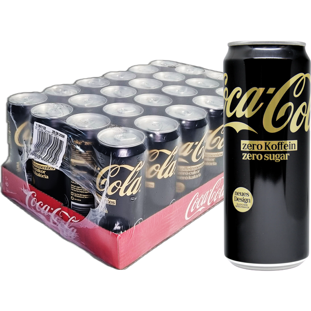 Coca Cola 0,33l Zero-Zero Koffeinmentes CAN  DRS