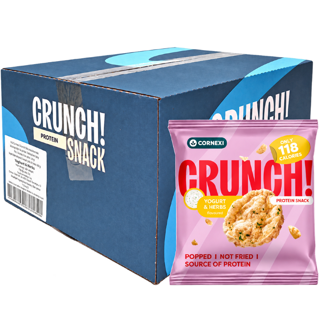 Cornexi Crunch! protein snack joghurtos zöldfűszeres 30g Cornexi Crunch! protein snack joghurtos zöldfűszeres 30g