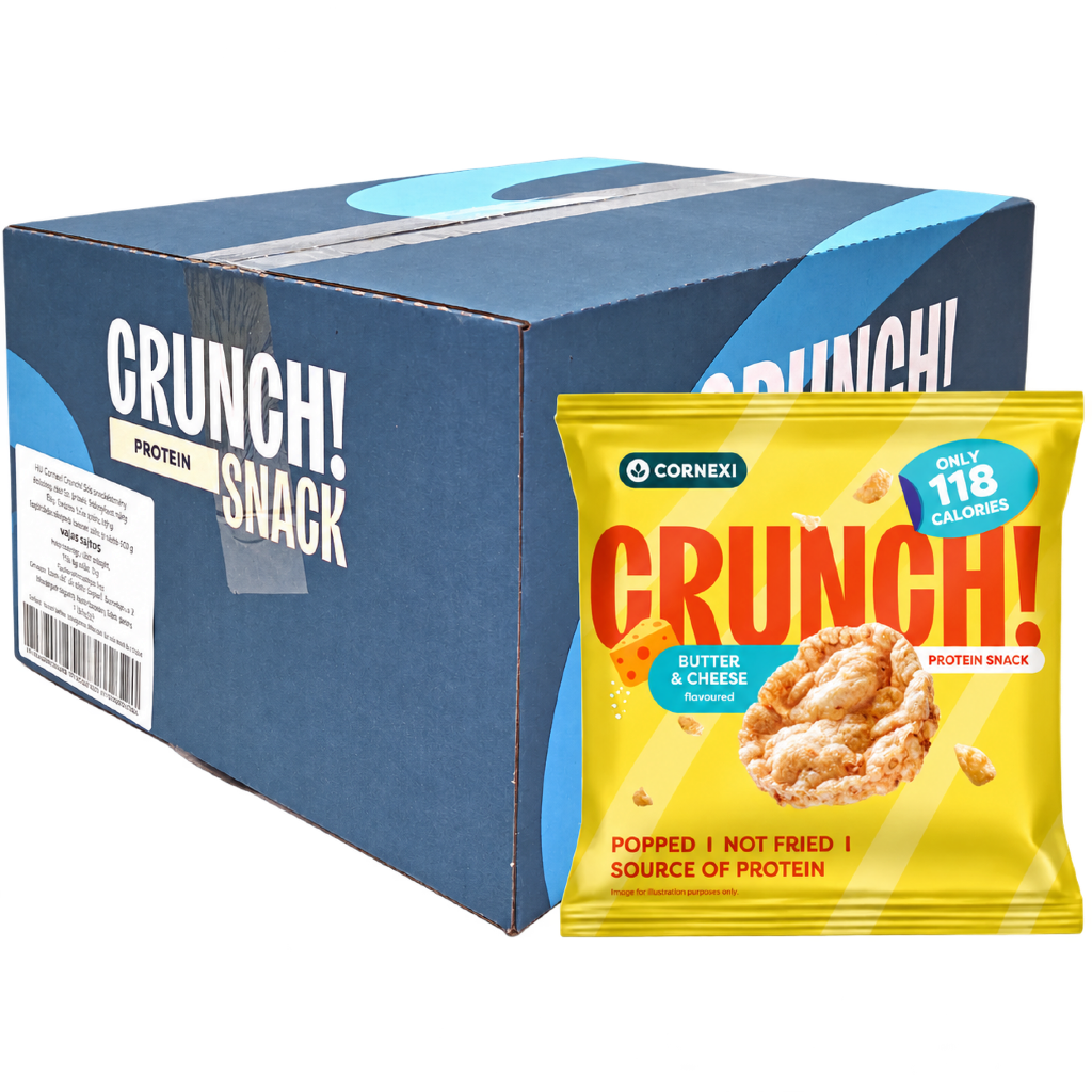Cornexi Crunch! protein snack vajas sajtos 30g Cornexi Crunch! protein snack vajas sajtos 30g