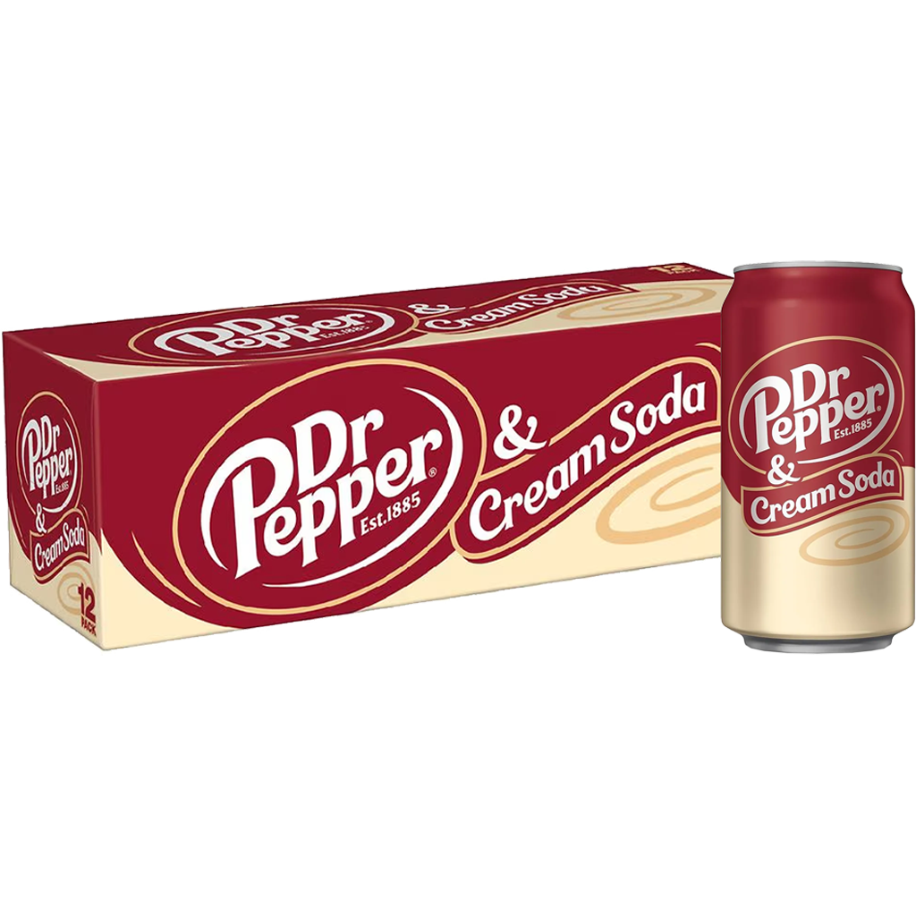 Dr. Pepper USA Cream Soda vaníliás szénsavas üdítőital 355ml  DRS