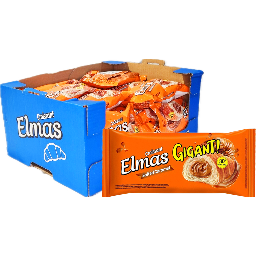 ELMAS Croissant GIGANT Sós Karemellás 160g