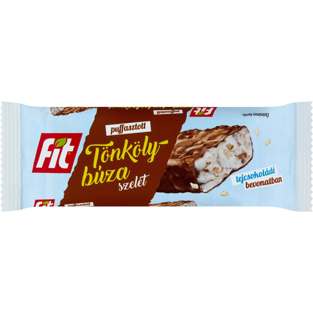 FIT Puffasztott Tönkölybúza szelet tejcsokoládé bevonattal 18g