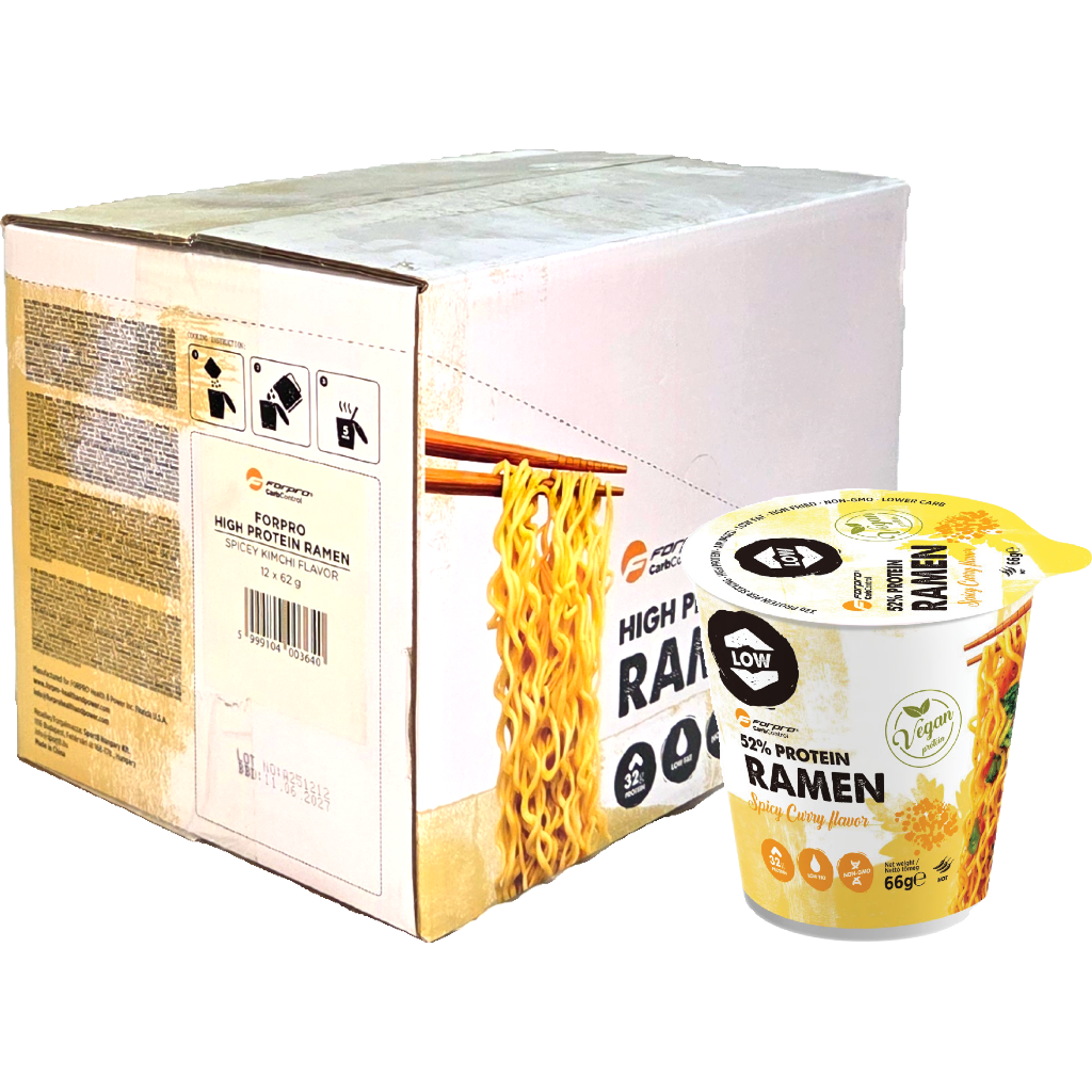FORPRO 52% Protein RAMEN Spicy Curry 62g