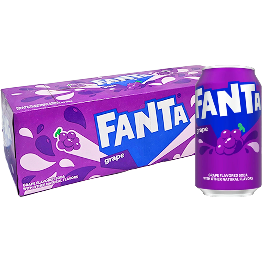 Fanta Grape USA szőlő ízű üdítőital 355ml DRS Fanta Grape USA szőlő ízű üdítőital 355ml DRS