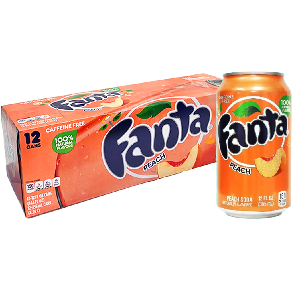 Fanta Peach USA barack ízű üdítőital 355ml DRS Fanta Peach USA barack ízű üdítőital 355ml DRS