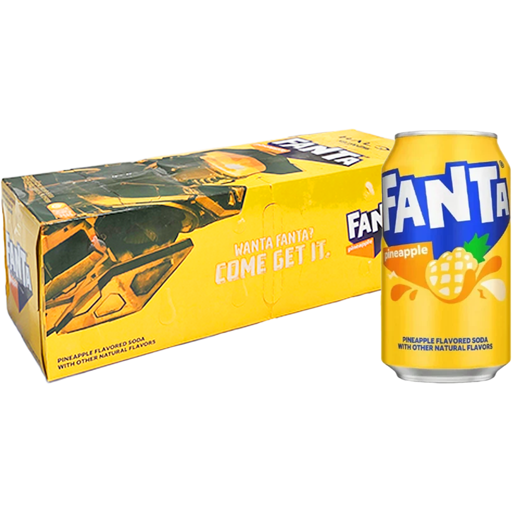 Fanta Pineapple USA ananász ízű üdítőital 355ml DRS Fanta Pineapple USA ananász ízű üdítőital 355ml DRS