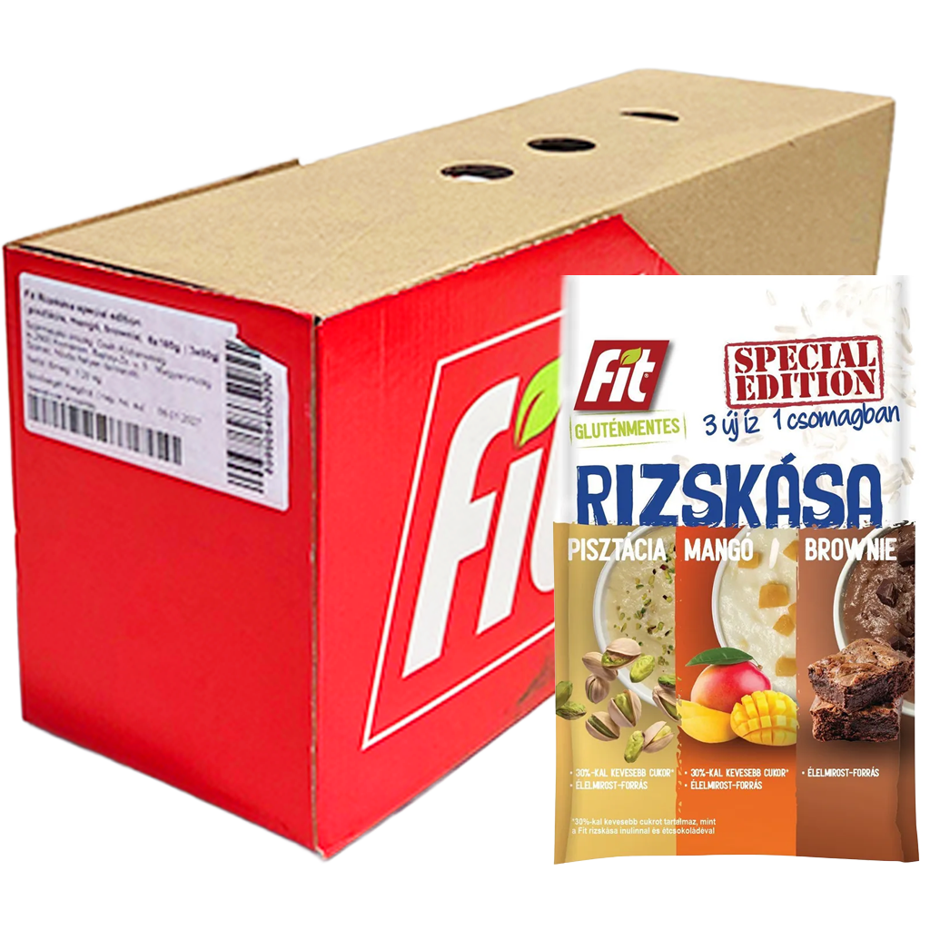 Fit Rizskása Special Edititon 3x60g (pisztácia, mangó, brownie)