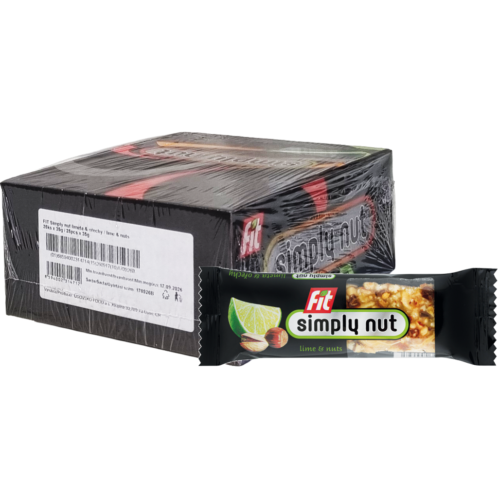 Fit Simply Nut 35g müzliszelet magvakkal lime-mogyoró-pisztácia
