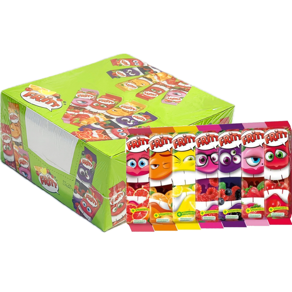 Fritt Olvadós rágó vegyes (Grapef., Narancs, Eper, Erdei, Cseresznye) 35g