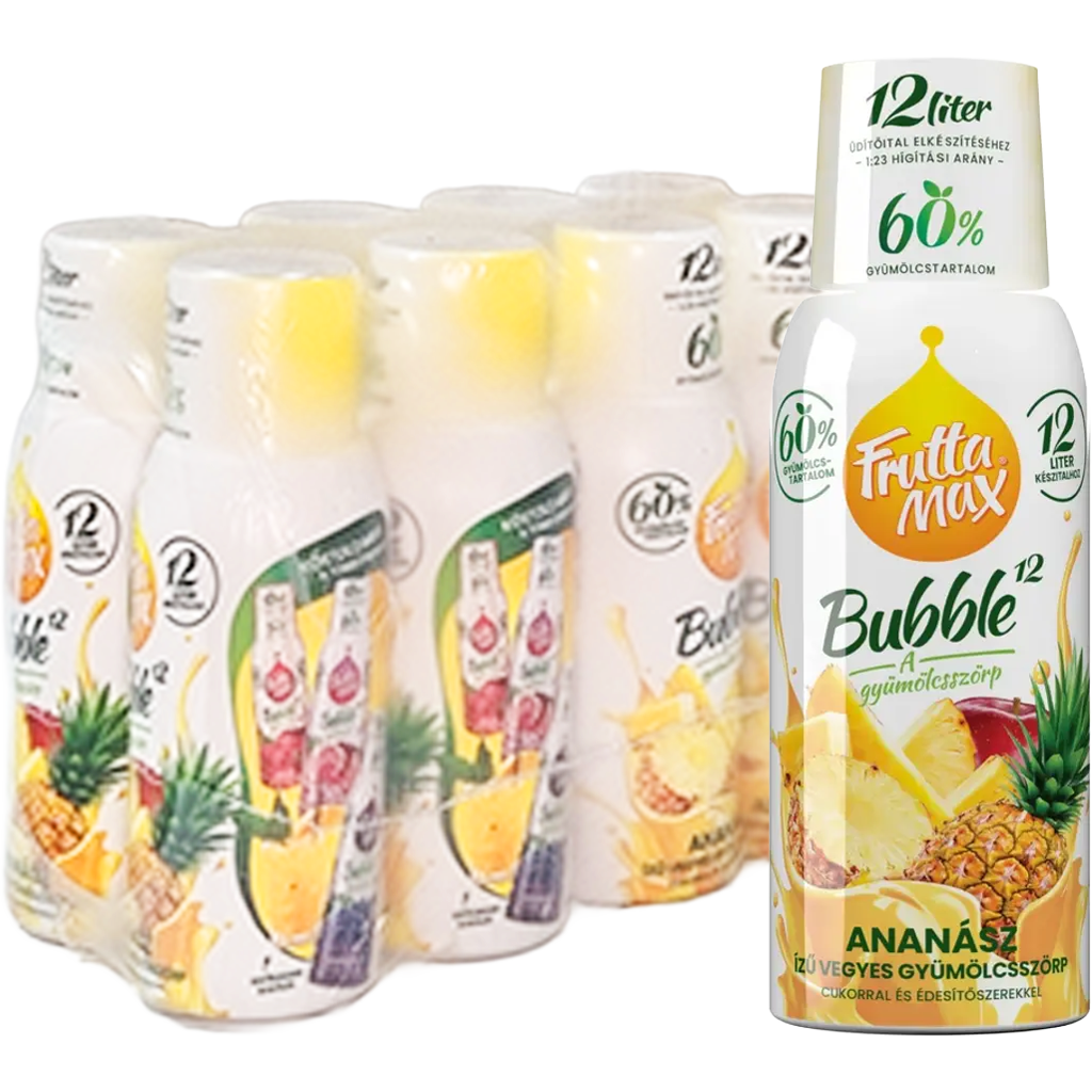 Frutta Max Bubble ananász gyümölcsszörp 500ml  DRS
