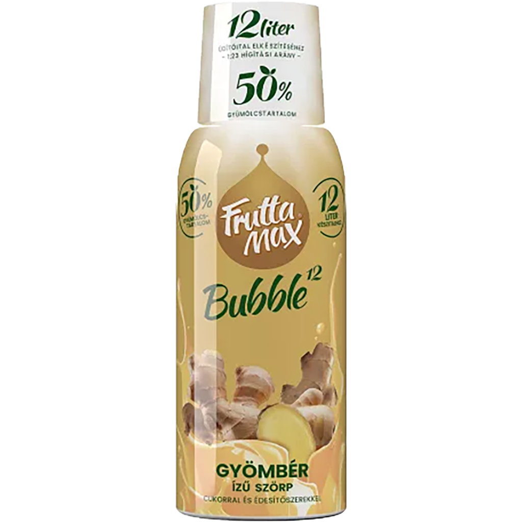 Frutta Max Bubble gyömbér gyümölcsszörp 500ml  DRS