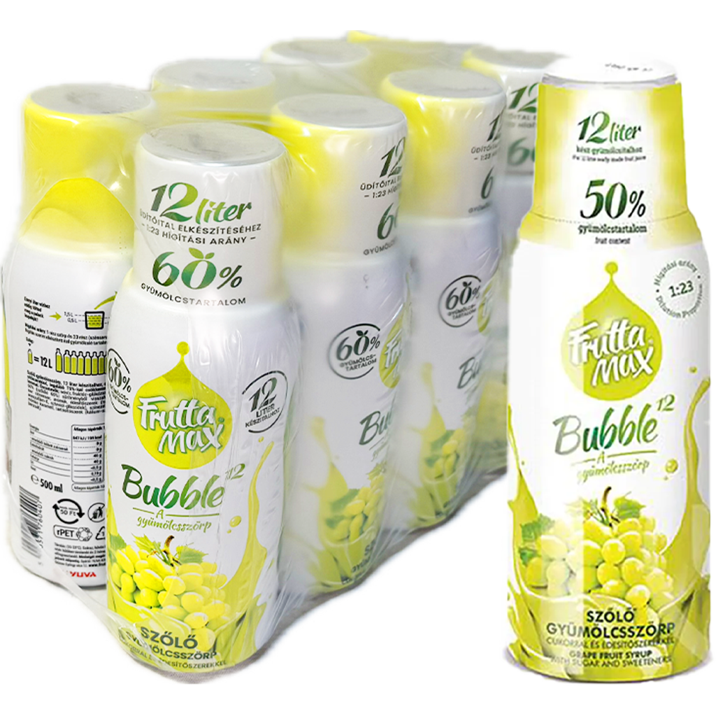 Frutta Max Bubble szőlő 500ml  DRS