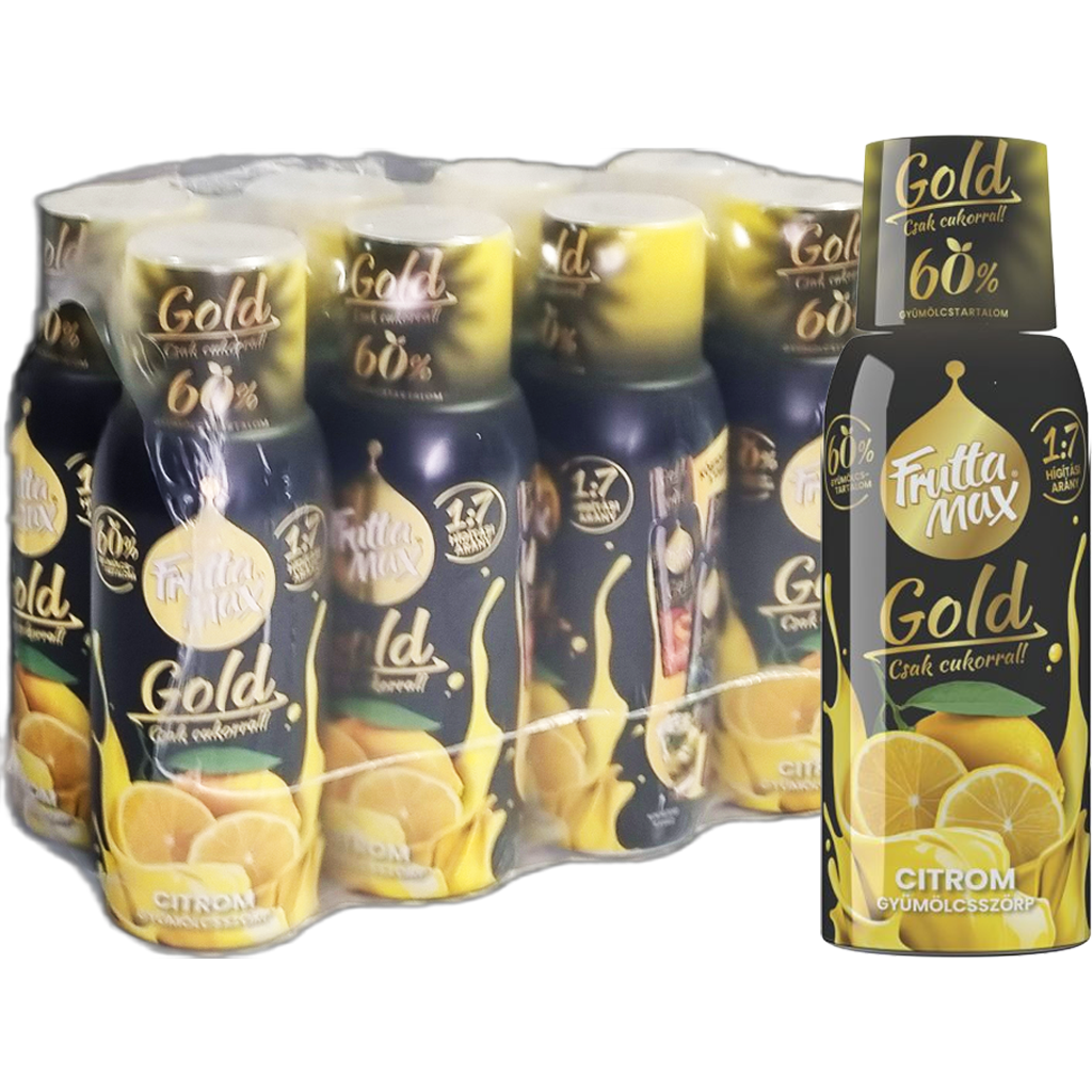 Frutta Max GOLD Citrom ízű szörp  500ml  DRS
