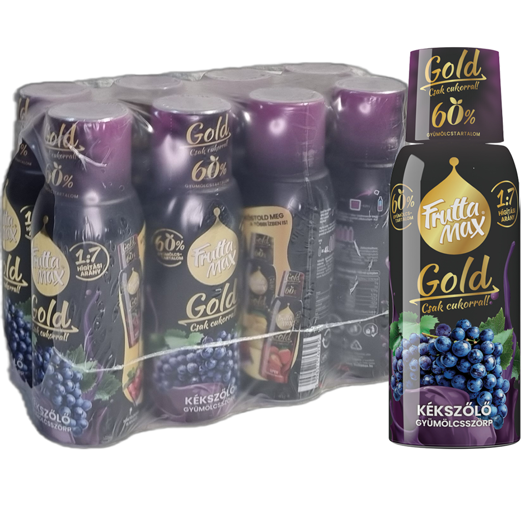 Frutta Max GOLD Kékszőlő ízű szörp  500ml  DRS
