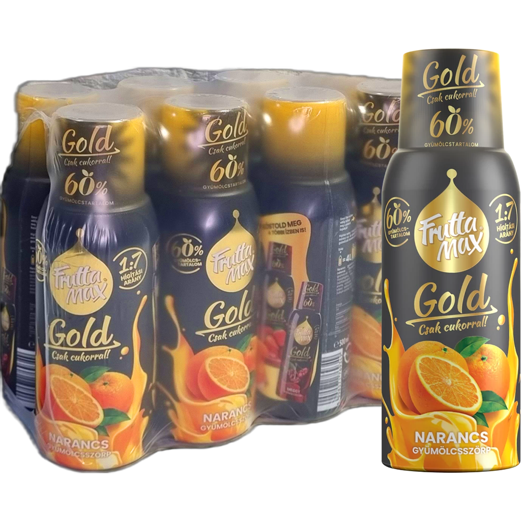 Frutta Max GOLD Narancs ízű szörp  500ml  DRS