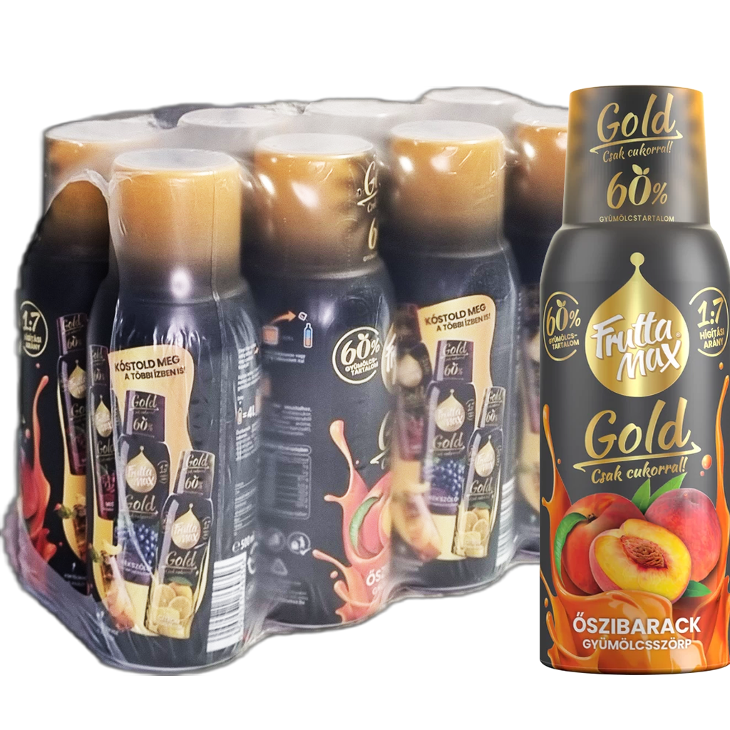 Frutta Max GOLD Őszibarack ízű szörp  500ml  DRS