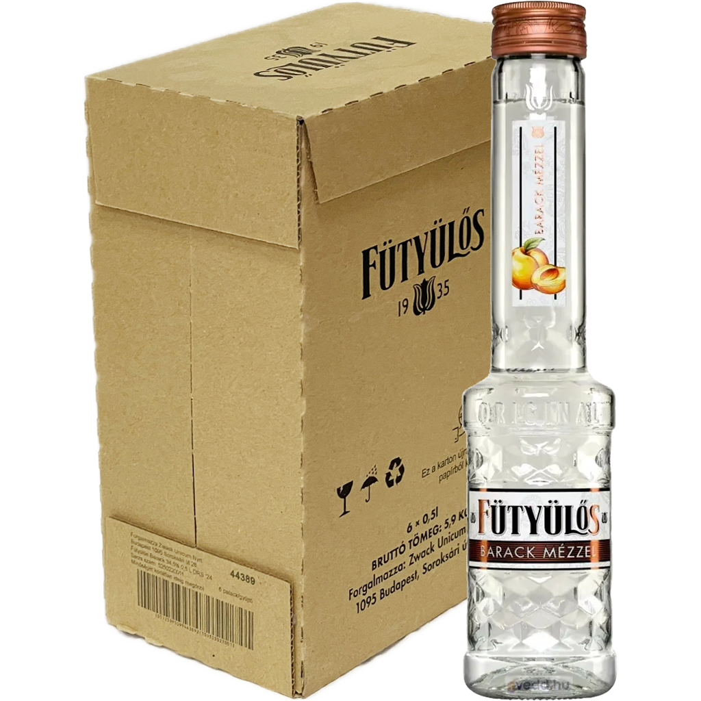 Fütyülős mézes Barack 0,5l 24,5%  DRS