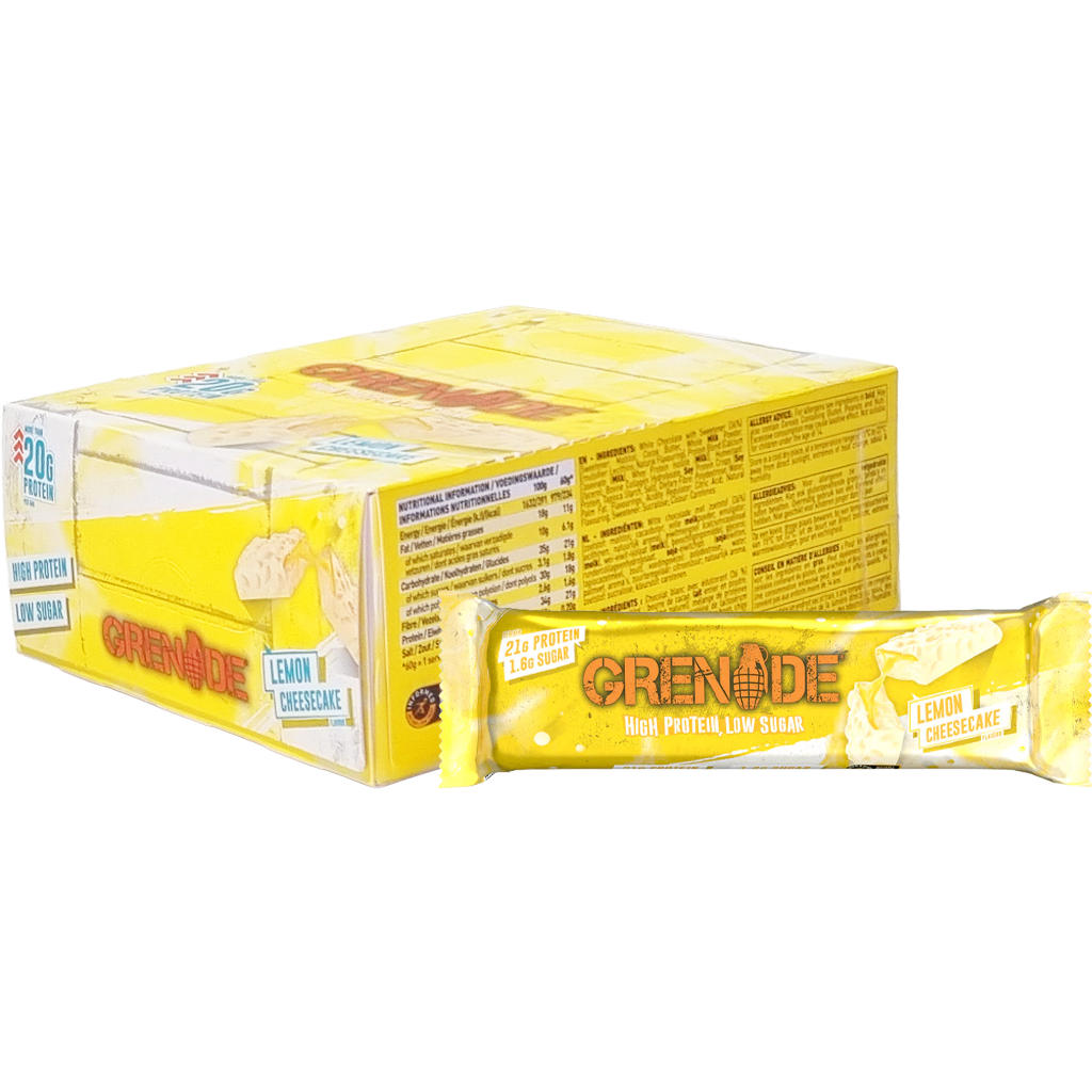 Grenade High Protein Bar 60g Lemon Cheesecake Grenade High Protein Bar 60g Lemon Cheesecake