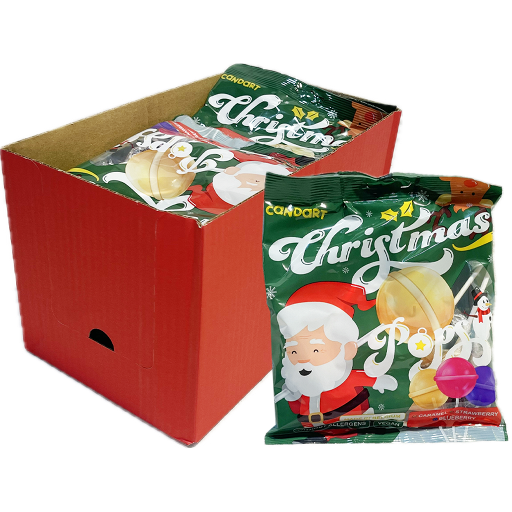 Haribo Christmas Pop Mix (karamell, eper, áfonya) 100g