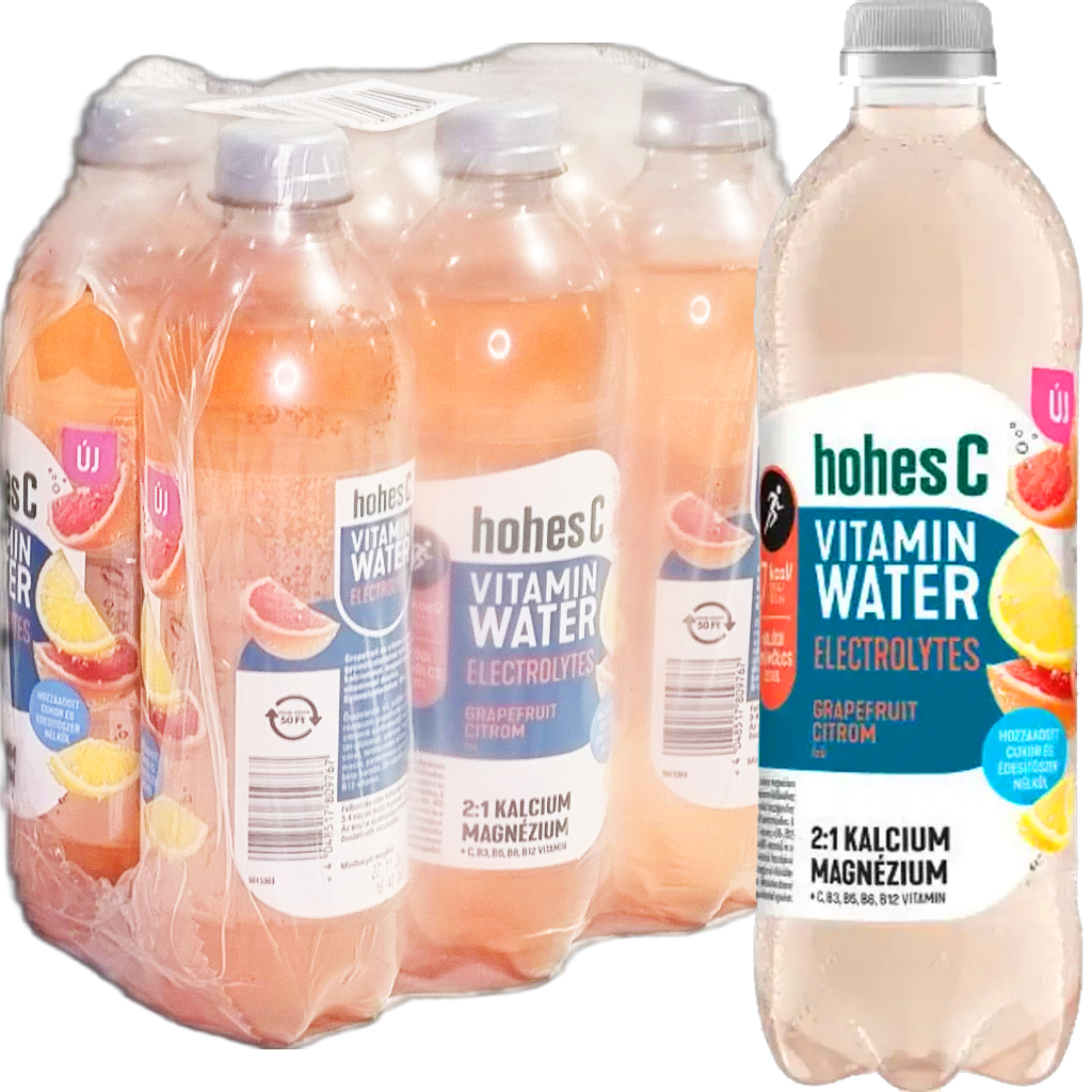 HohesC Vitaminvíz Elecrolyte Grapefruit-Lemon 10% 0,5L  DRS