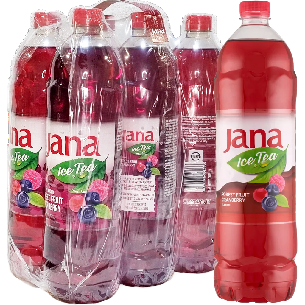 Jana 1,5l Jeges Tea erdei gyümölcs-áfonya  DRS