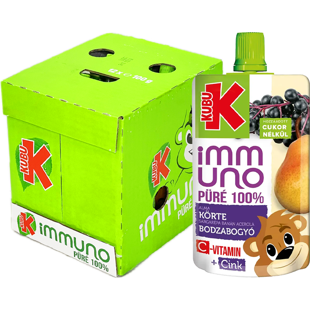 Kubu Immuno püré Körte-Bodza 100g