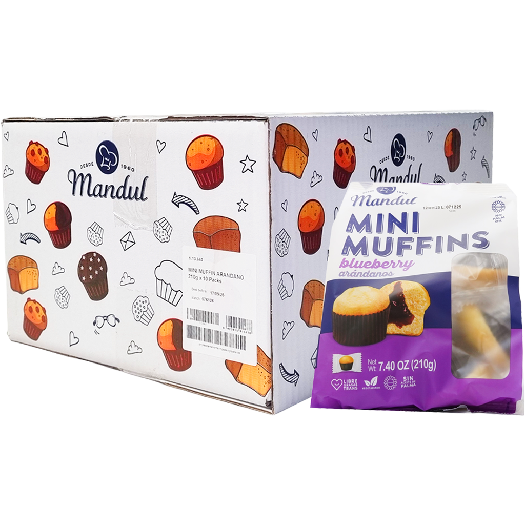 Mandul Mini Muffins áfonya 210g Mandul Mini Muffins áfonya 210g