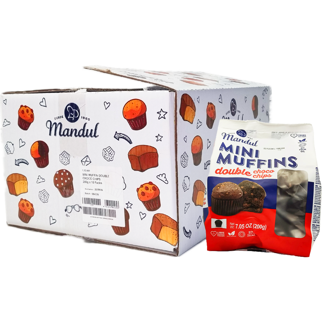 Mandul Mini Muffins duplacsoki 200g Mandul Mini Muffins duplacsoki 200g
