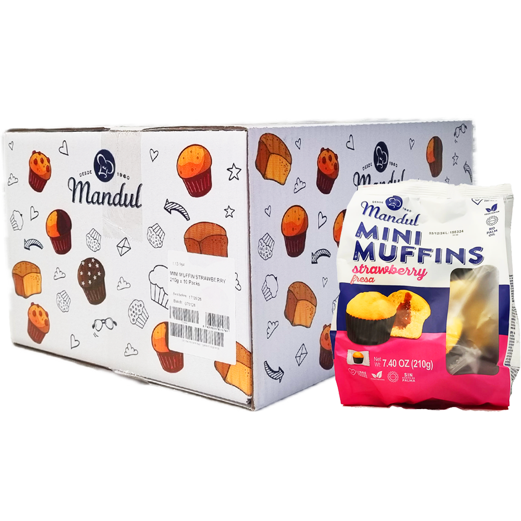 Mandul Mini Muffins eper 210g Mandul Mini Muffins eper 210g