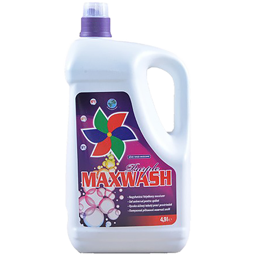 Maxwash Lila folyékony mosószer színes és fehér ruhákhoz 4,9l