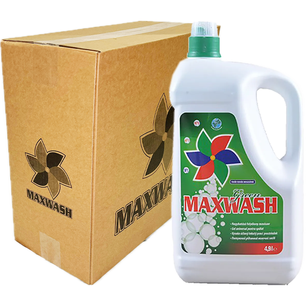 Maxwash Zöld folyékony mosószer fehér ruhákhoz 4,9l