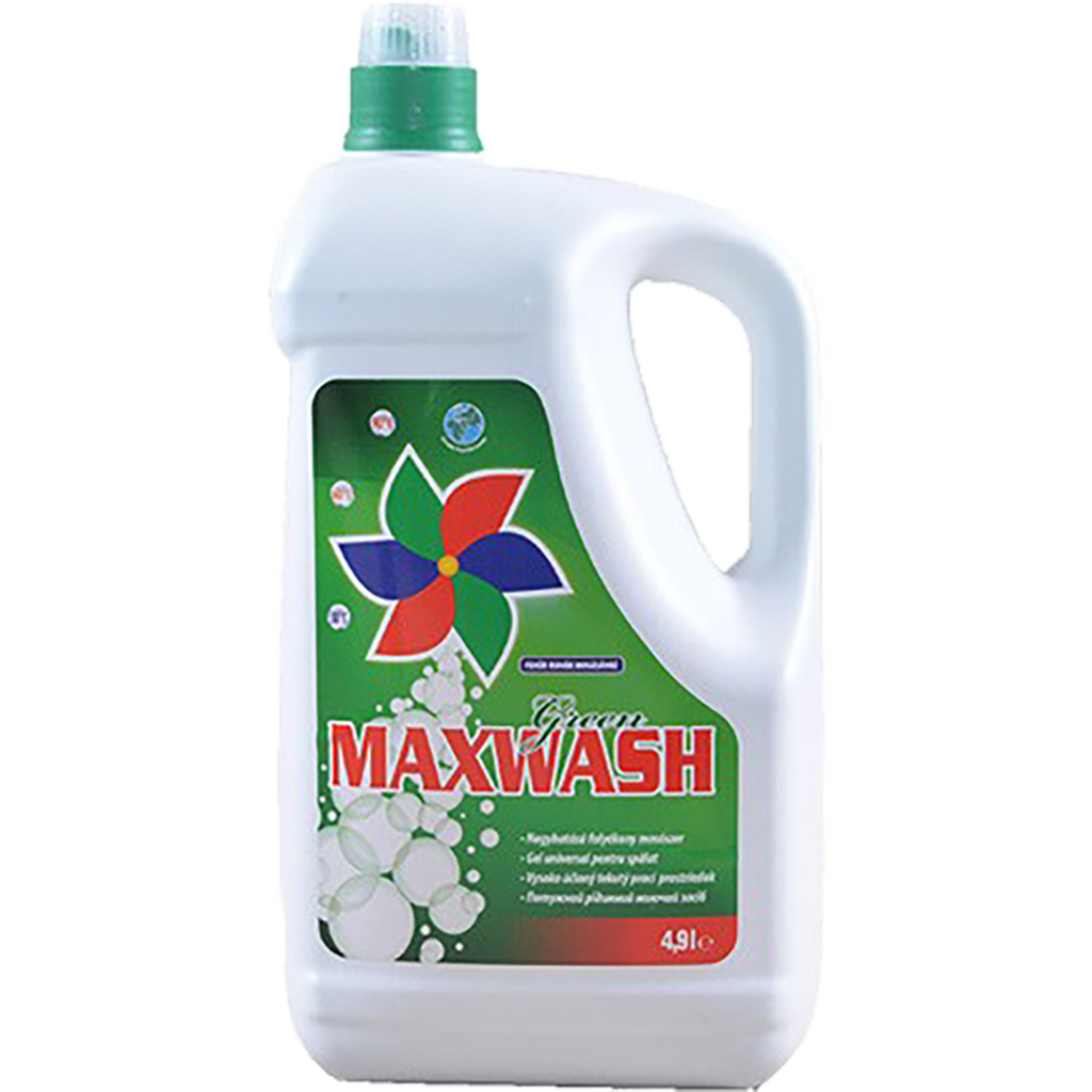 Maxwash Zöld folyékony mosószer fehér ruhákhoz 4,9l