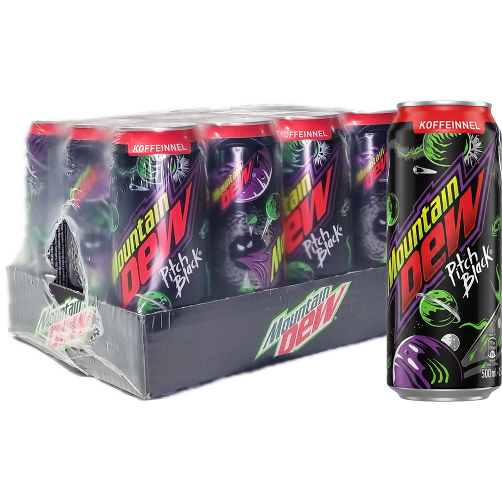Mountain Dew Pitch Black 0,5l CAN DRS Mountain Dew Pitch Black 0,5l CAN DRS