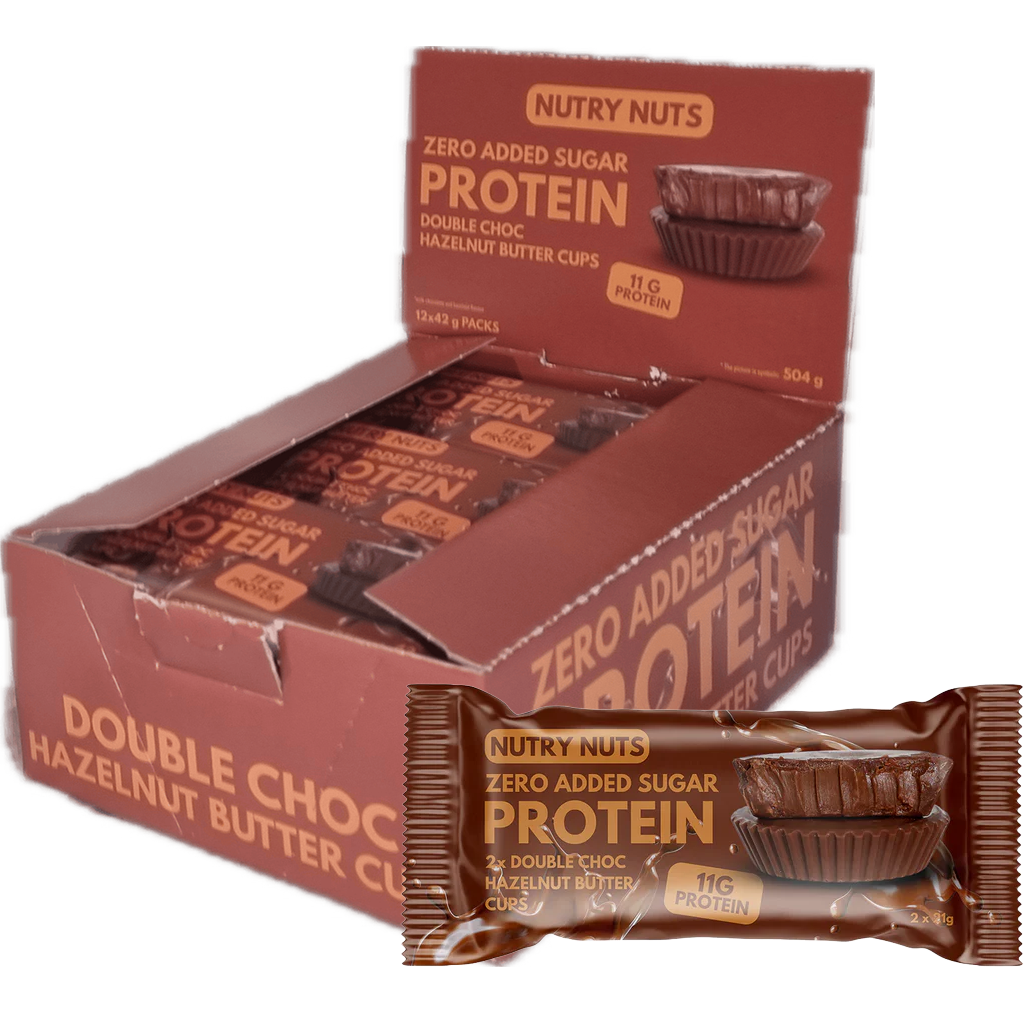 NUTRY NUTS Protein Hazelnut Butter Cups - Double Choc 42g