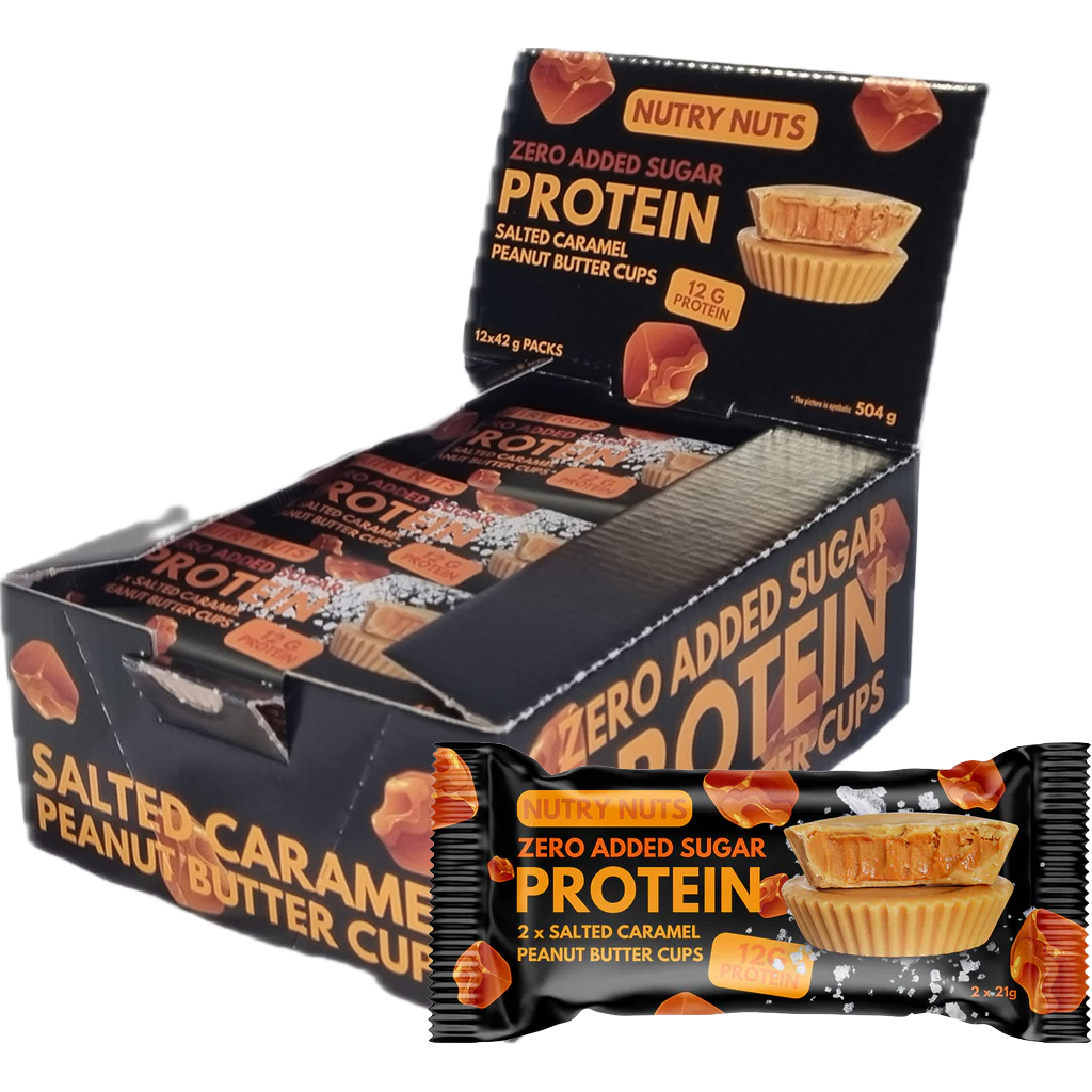 NUTRY NUTS Protein Peanut Butter Cups - Salted Caramel 42g